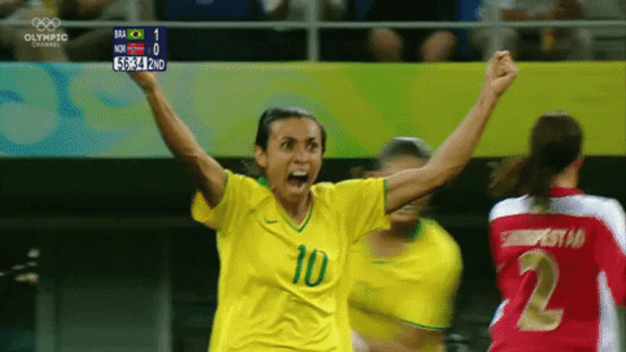Women's Team Brazil Celebrating GIF