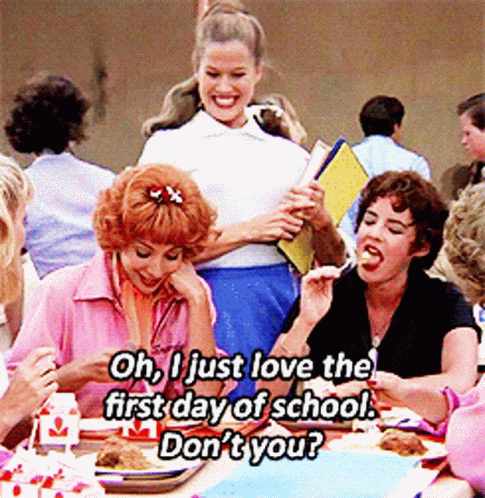 Women Saying Oh I Just Love First Day Of School Don't You GIF