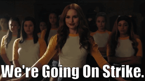 Women Standing Together Going on Strike
