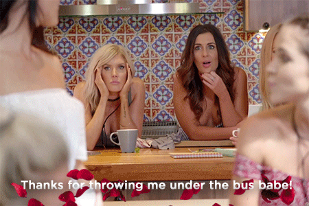 Women Thanks For Throwing Me Under The Bus GIF