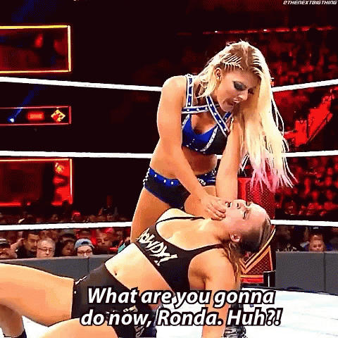 Women Wrestling Ring Asking What Now GIF