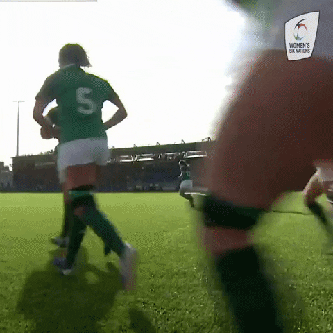 Womens Rugby Running GIF