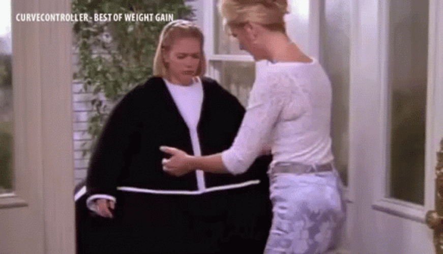 Won't Fit In The Door Weight Gain GIF