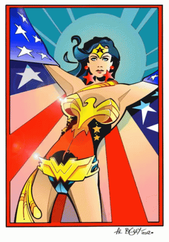 Wonder Woman Drawing 2012 GIF