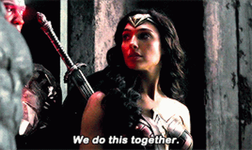 Wonder Woman Great Job Team GIF