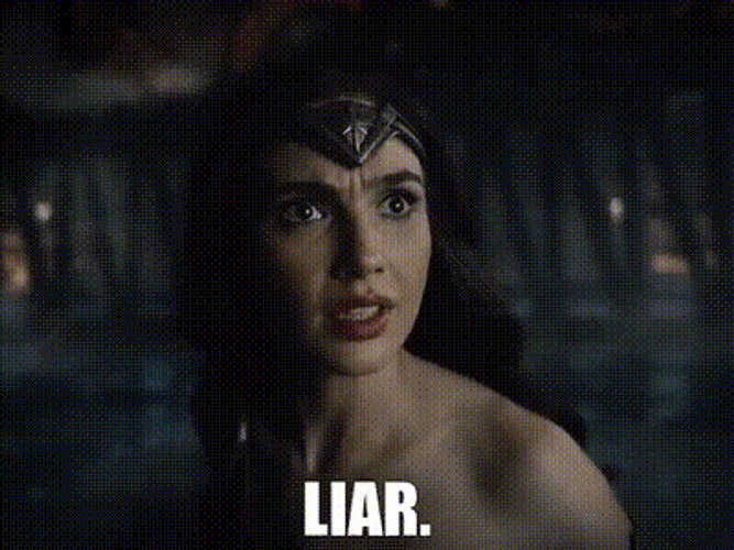 Wonder Woman Saying Liar GIF