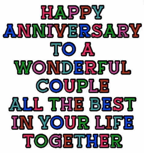 Wonderful Couple Happy 25th Anniversary GIF
