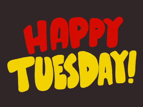 Wonderful Happy Tuesday Halloween Text Design GIF