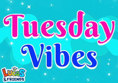 Wonderful Tuesday Vibes Colorful Background GIF