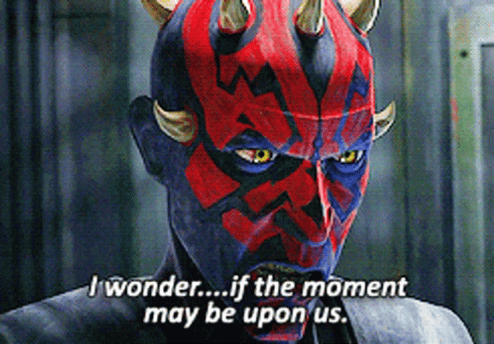 Wondering 3D Darth Maul GIF