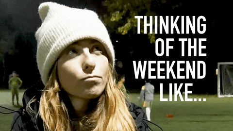 Wondering Thinking Of The Weekend Like GIF