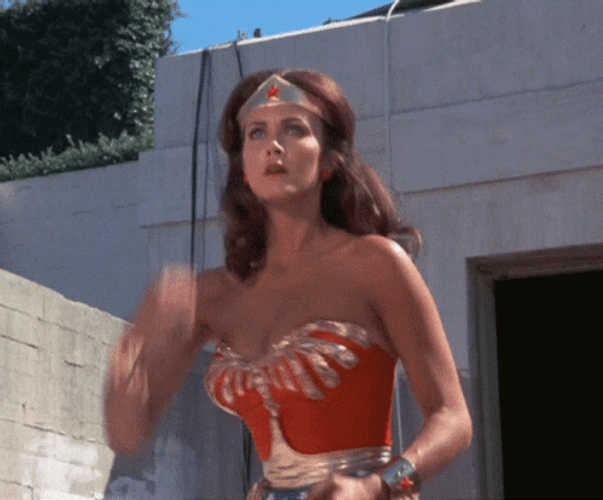 Wonderwoman Defending Strong Attack GIF