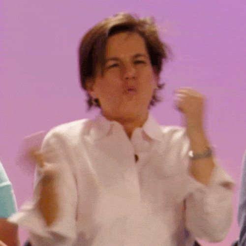 Woo Ecstatic Chest Pump Celebration GIF