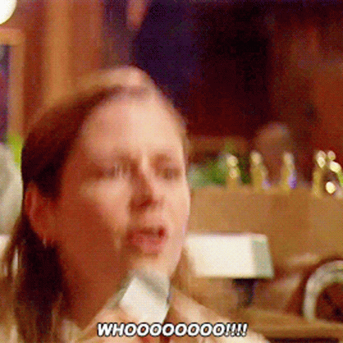 Woo Hoo Pam Beasly The Office GIF