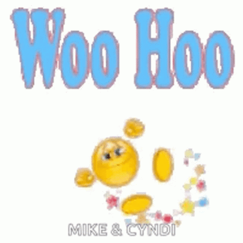 Woo Hoo Smiley Hip Hip Hooray GIF