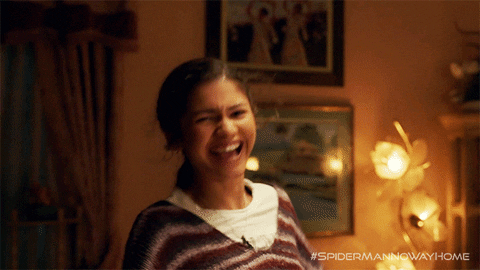 Woo Joyful Zendaya Spiderman GIF
