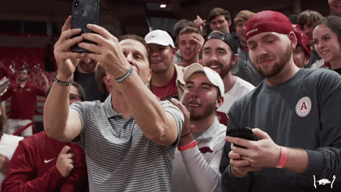 Woo Pig Arkansas Razorbacks Fans Selfie Shot GIF