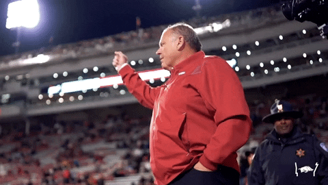 Woo Pig Arkansas Razorbacks Manager Fist Pump GIF