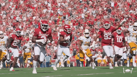 Woo Pig Arkansas Razorbacks Sprinting GIF