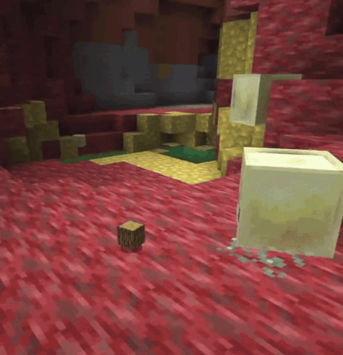 Wooden Block Laying on Ground in Video Game