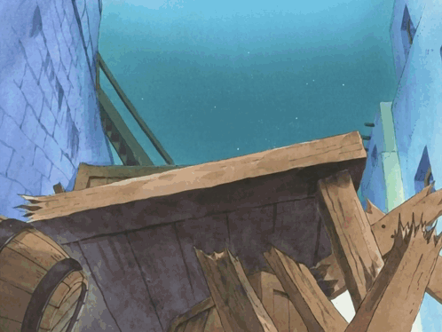 Wooden Box on Staircase