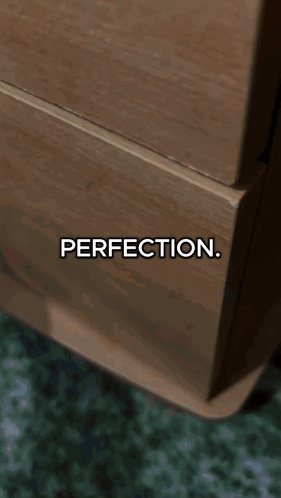 Wooden Dresser With Perfection GIF