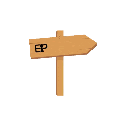 Wooden Sign Saying EP Open House