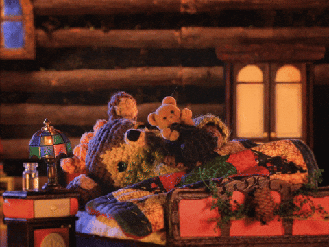 Woodland Creatures Fell Asleep GIF