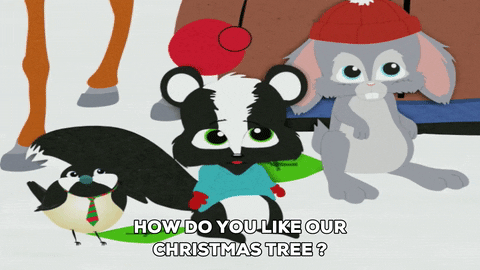 Woodland Critters Skunk Talking GIF