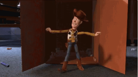 Cool Woody Hat Flip GIF