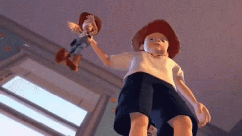 Heartbreaking Andy Dropping Woody GIF