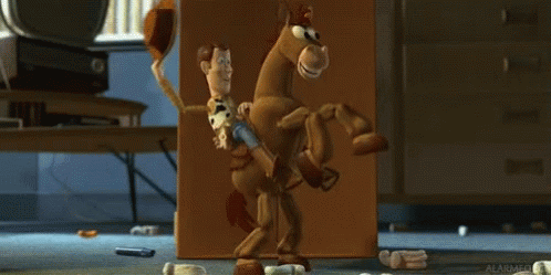 Woody and Bullseye Toy Story