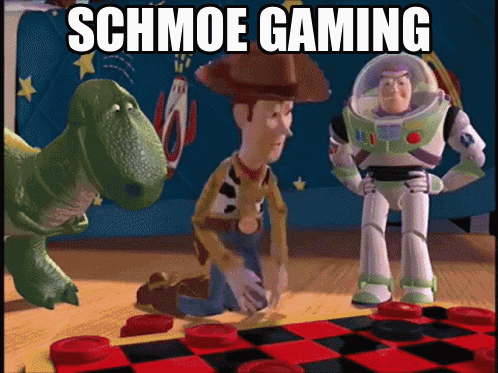 Woody and Buzz Lightyear Playing Checkers Schmoe Gaming