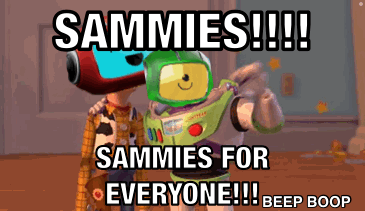 Woody And Buzz Lightyear Toy Story Sammies GIF