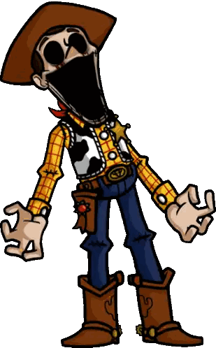 Woody From Toy Story With Wide Open Mouth