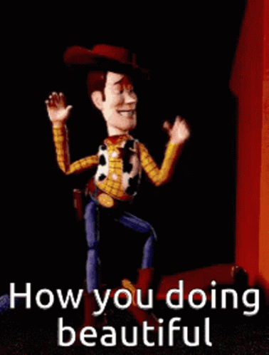 Woody How Are You Doing Beautiful GIF