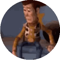 Woody Sitting With Closed Eyes
