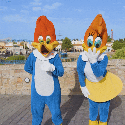 Woody Woodpecker Couple Laugh GIF