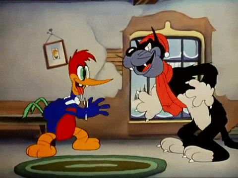 Woody Woodpecker Pantry Panic Laugh GIF