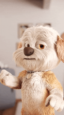 Woof Flying Kiss GIF