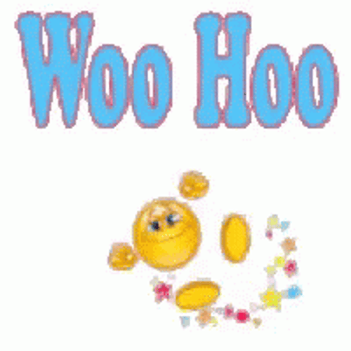Woohoo Happy Emoji GIF
