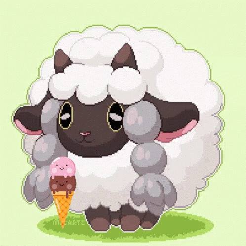 Wooloo Eating Ice Cream GIF