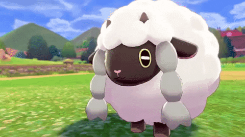 Wooloo Alone In The Middle Of The Farm GIF