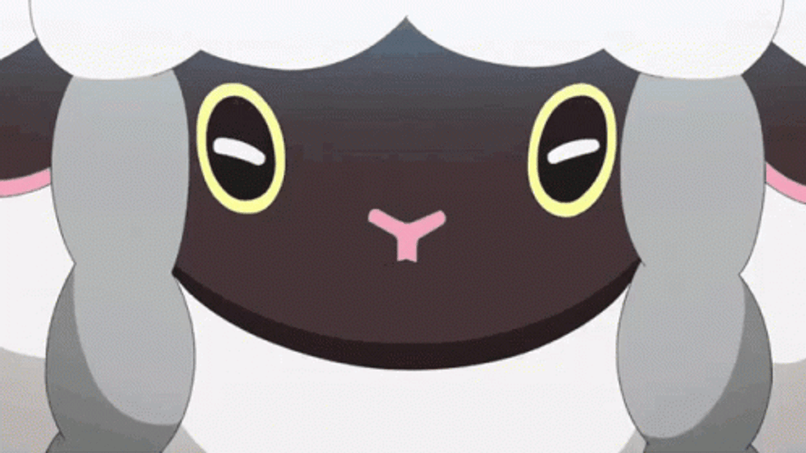Wooloo Attacked Pikachu With Tackle GIF