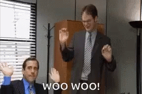 Hilarious The Office Woooo GIF