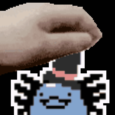 Wooper Playing With Hand GIF