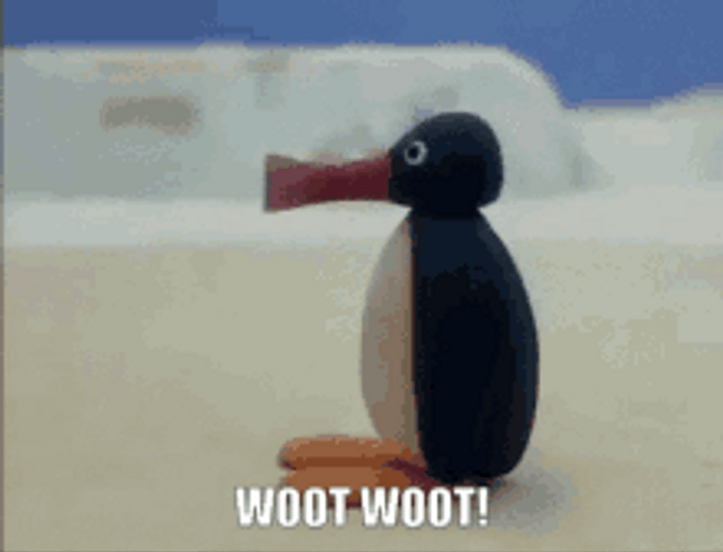 Woot Woot Penguin GIF