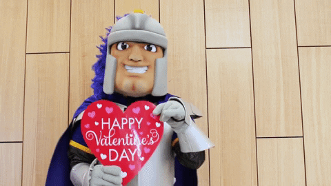 Worcester Mascot Happy Valentine's Day GIF