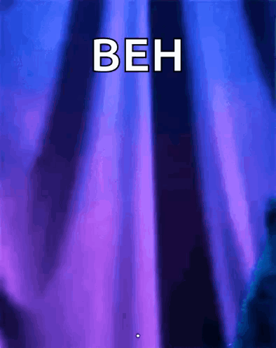 Word Beh on Purple Background