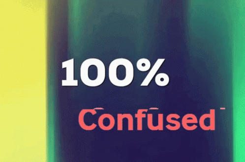 Word Confused on Blue Background